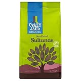 Crazy Jack Sultanas Orgánicos 375g (Paquete de 6)