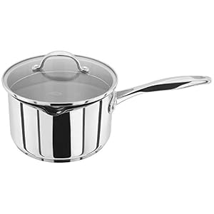 Stellar 7000 Draining Lid Stainless Steel Saucepan (18cm)