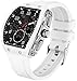 findtime Rechteckige Herrenuhr Cooles Design Kreative Herren Uhren Digital Analog Quarz Armbanduhr mit Doppelzeit Timer Stoppuhr 5ATM Wasserdicht Weiß Sportuhr Ort mit günstig Kaufen-findtime Rechteckige Herrenuhr Cooles Design Kreative Herren Uhren Digital Analog Quarz Armbanduhr mit Doppelzeit Timer Stoppuhr 5ATM Wasserdicht Weiß Sportuhr