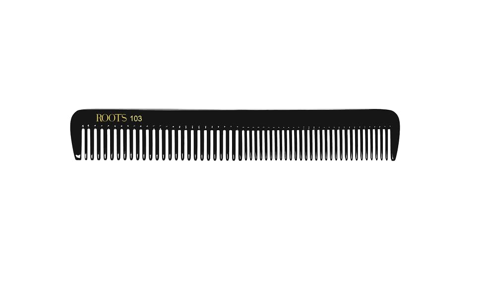 Image of ROOTS - Professional Hair Cutting Comb | Seamless Tooth | Salon Grade - For Men & Women | Ideal for Sectioning & Colouring | Rounded Teeth prevent Hair & Scalp Damage | Model No. 103
