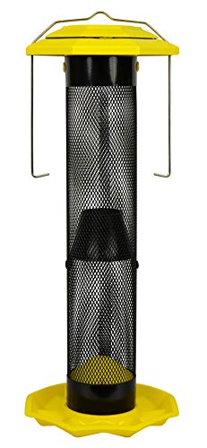 Nature's Way Bird Products 066563 Ffm1 Funnel Flip Mesh Finch Feeder, Yellow