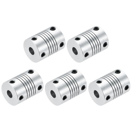 Accouplement flexible 5 à 6 mm en alliage d'aluminium pour moteur et encodeur CNC