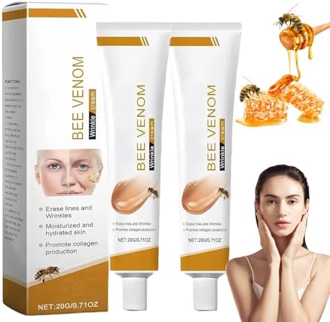 Crema con Veneno de Abeja,Crema Antiarrugas Reafirmante para Cara...