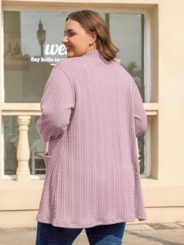 Image of BELAROI Plus Size Cardigan Sweaters for Women 2026 Pockets