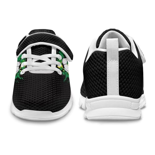 Little Boys Soccer Ball Print Athletic Sneakers Casual Hiking Tennis Fitness Training Strap Shoes3