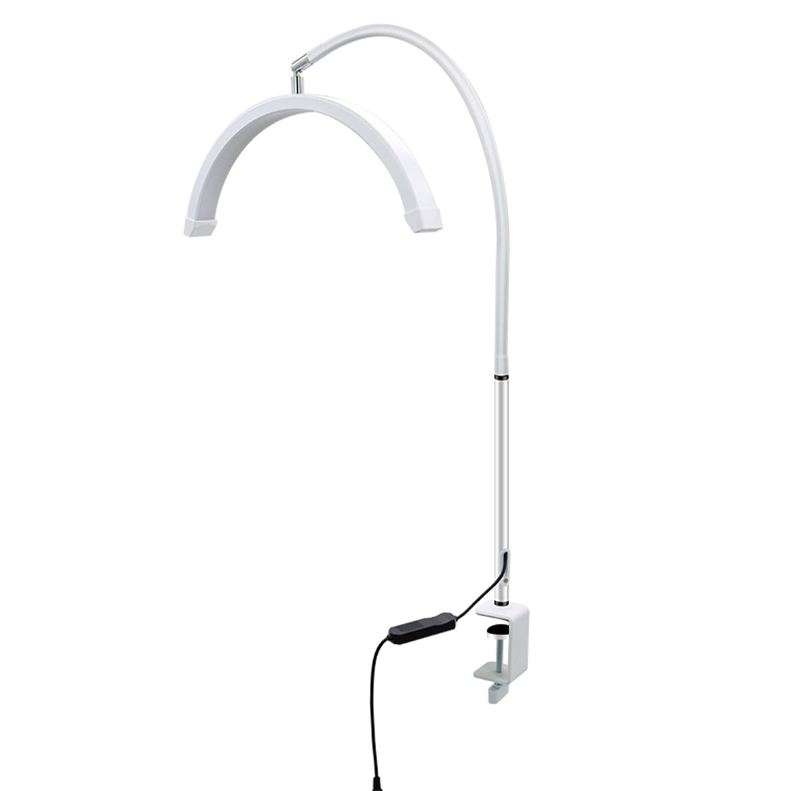 Irfora Lampada LED a Mezzaluna con Morsetto da Scrivania, Luce per Unghie