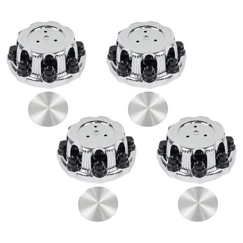 MOTOKU 4Pcs Chrome Wheel Center Caps w/ 8 Lugs Rims for Chevy Silverado Suburban Express Avalanche for GMC Yukon Sierra 1500 2500 3500 w/ 16