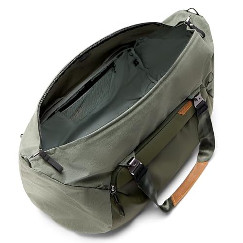 Image of Peak Design Travel Duffel 50L, Sage, Extra-Wide Single Zip Access, Weatherproof Shell, 4 External Pockets, Fits Packing Cubes & Camera Cubes, Ideal for Weekend Trips, Versatile Duffel Bag for Travel