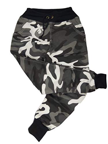 calça juvenil camuflado de moletom liso (12)