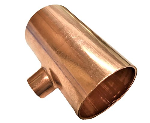 1 1/2" x 1/2" COPPER REDUCING TEE (Pack of 1 pc.)