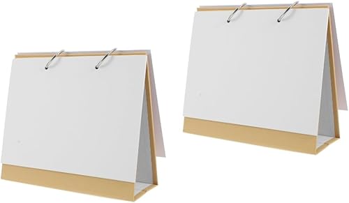 NOLITOY 2 juegos de calendario de escritorio en blanco, mini accesorios de escritorio, calendarios de escritorio, calendarios de escritorio 2023,