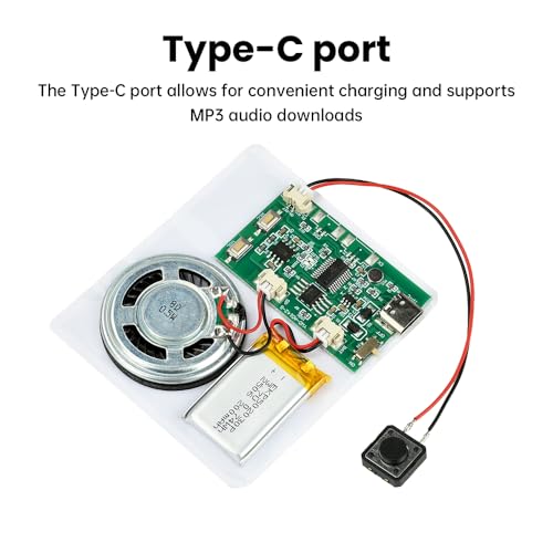 Image of Diymore DIY Birthday Cards Music Module 8MB Push Button Activated Sound Module with Speaker,Easy Recording for Personalized Greetings,DIY Holiday Cards for Women Men Mom Wife Lover Kids Gifts 2 PCS
