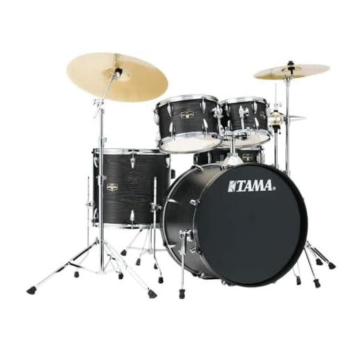 Tama Imperialstar Complete Drum Set - 5-Piece - 22 Inches Kick - Black Oak Wrap