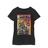Disney - Marvel Marvel Eternals Couverture Semi-tonale pour Fille Solid Crew Tee Noir, Taille XS, Noir, XS