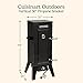 Cuisinart 36” Vertical Propane Smoker, 4 Removable Racks, Spacious BBQ Smoker with Wood and Water Trays, 15,000 BTU Heat for Smoked Meat, Brisket, Jerky, Fish, Perfect for Tailgates, Backyard, Camping