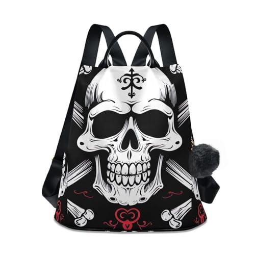 Mochila antirrobo de calaveras ideal para festivales y escapadas