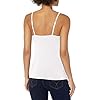 Hanes Stretch Cotton Cami with Built-In Sleeveless Shelf Bra (O9342) White, XL