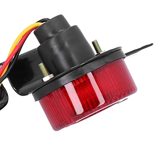 Luz traseira de motocicleta, estilo retrô, luz inferior de energia, linda e requintada ABS e materia
