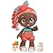 Kindi Kids Snack Time Friends Puppe Summer Peaches (ca. 25cm) mit großen, glitzernden Augen, beweglichem Kopf und 2 Shopkin-Zubehörteilen, bunt/Mehrfarbig (50046)
