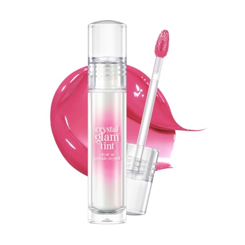 Image of CLIO Crystal Glam Tint, Glossy Lip Tint with Glass-Like Shine, Lightweight Buildable Lip Stain, Long-Lasting Color, Non-Sticky, Korean Lip Tint, Safe for Sensitive Lips (016 LUXURY MAUVE RUBY)