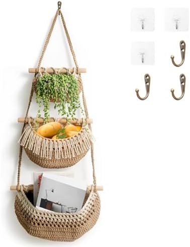 Set Of 3 Organizer Baskets Fridge Organizer Basket Food Storage Space Savers Baskets For Fruits And Vegetables Kitchen Organizer Storage Baskets Kitchen Utensils Organizer Basket