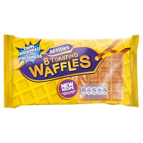 McVities Toasting Waffles 8 x 28 g Waffles per Pack (Pack of 1)