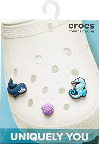 Image of Crocs unisex adult Jibbitz 3-pack Animal | Jibbitz Shoe Charms, Under the Sea, Small US
