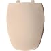 Bemis 1279205 1240205036 Eljer Emblem Plastic Elongated Toilet Seat, Natural, White