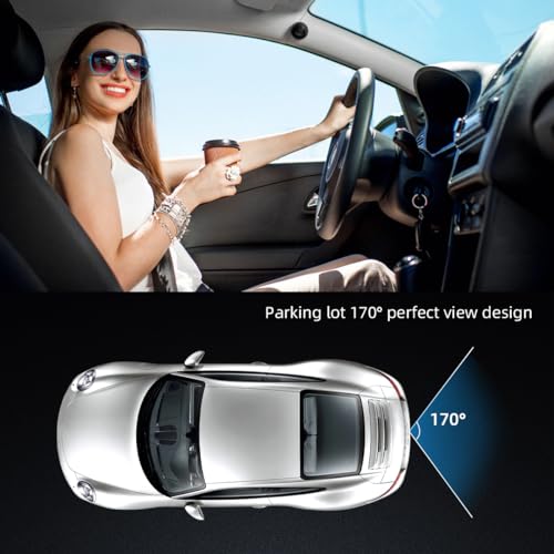Image of Kewucn Car Backup Camera Reverse, 170 Wide Angle and 12 LEDs HD Night Vision License Cameras, IP68 Waterproof Reversing Parking Cam, Universal Fits for Car Truck SUV RV and More