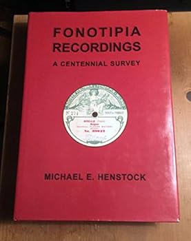 Unknown Binding Fonotipia Recordings- A Centennial Survey Book