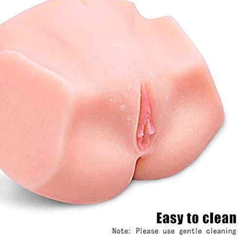 2 in 1 Male Lifesize Pussyfoot Cup Toy, Silicone Male Self Pleasure Kit