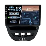 BXLIYER Android 12 IPS Autoradio pour Toyota Aygo/Peugeot 107/Citroen C1 (2005-2014) - 2G+32G - sans Fil Carplay + Android Auto - Caméra GRATUITES - 2 Din 10.1 Pouce - Dab Volant WLAN 4G BT Fast-Boot