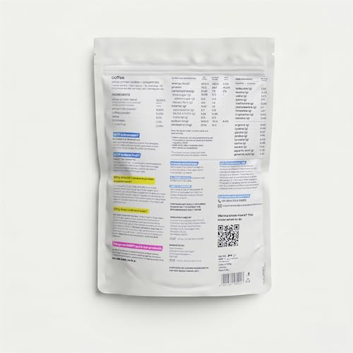 Image of Unbrand Real Whey Protein Powder | Coffee Flavor | 24 g Protein Per Scoop | Isolate & Concentrate Blend | Easy Digestion | No Preservatives | 500 gram