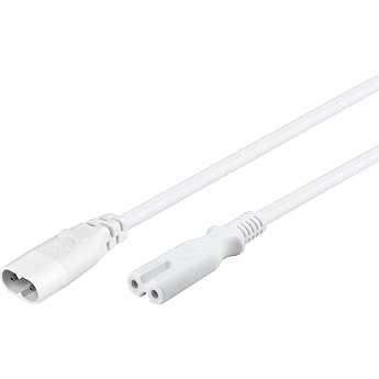 GOOBAY CAVO PROLUNGA DI ALIMENTAZIONE C7/C8 2MT Bianca
