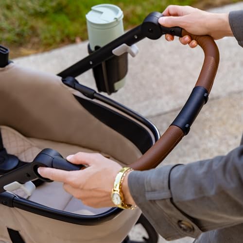 Image of Evenflo Shyft Intuiti+ Stroller with Green & Gentle Fabric (Quartz)