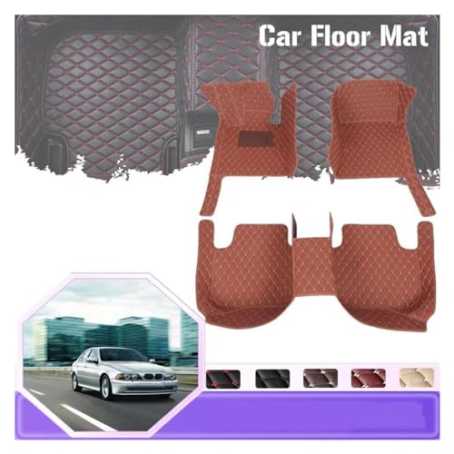 Tapis de sol voiture antidérapant et imperméable BMW E39 noir