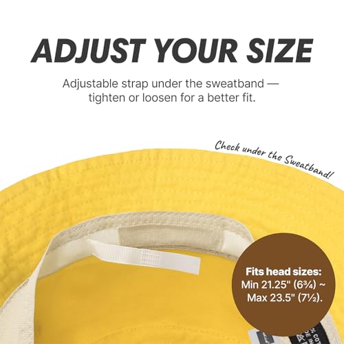 Image of Hot Summer Bucket Hat Trendy Cotton Sun Cap for Beach Golf Fishing | Breathable cotton, fun outdoor vacation style, packable boonie design for men and women