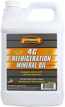 Supercool 47536 4GS Mineral Oil for Refrigeration Systems 1 Gallon