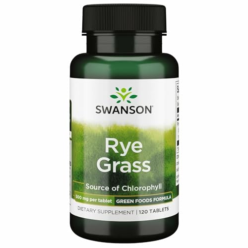 Swanson Rye Grass 500 Milligrams 120 Tabs