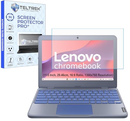 Image of ScreenGuard Compatible With Lenovo SmartChoice Chromebook (11.6 inch Inch, 16:9 Ratio, 1366x768 Resolution Laptop) Flexible Fiber 9H Hardness Screen Protector Not a Tempered Glass,