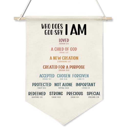 Who God Says I Am Wall Hanging Banner