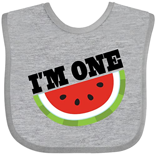 inktastic I'm 1 1st Birthday Watermelon Baby Bib