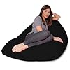 Bean bag cover only lounge soft stretchy squishy comfort with removable washable cover to add eps bead refill filling and liner perfect for gaming relaxing twist black  urban country home decor