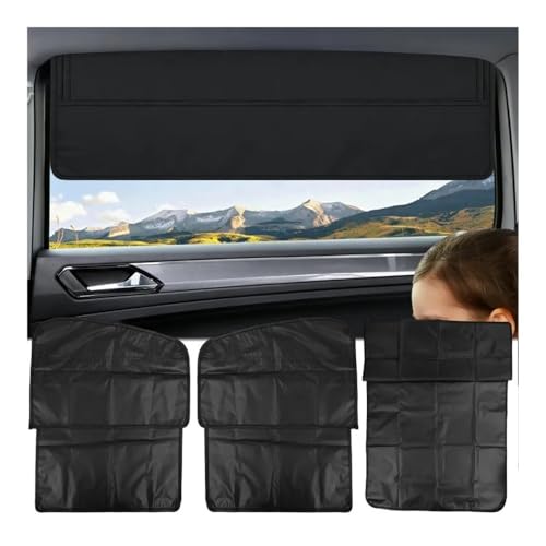 Parasol para coche magnético visera malla lateral ventana protección verano cortina película 3