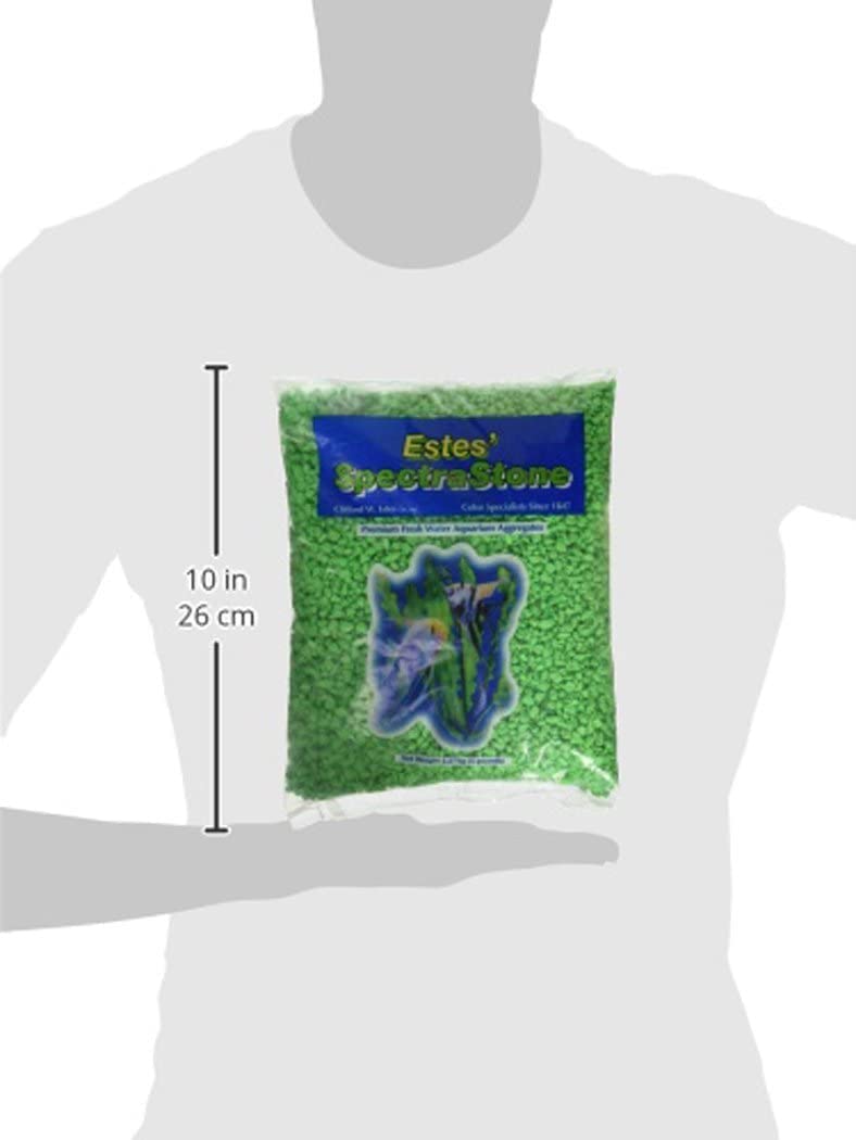 Spectrastone Permaglo Aquariumkies für Süßwasseraquarien, 5 kg Beutel, Grün