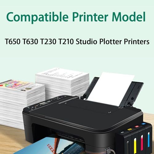 Image of 712XL 712 Black Ink Cartridge High Yield Replacement for DesignJet T650 T630 T230 T210 Studio Plotter Printers (1 Pack 80ml Black)