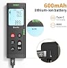 Bauihr 393ft Herramienta de Medición Láser Dual de Aluminio Medidor de Distancia Recargable | Medidor Láser Bilateral de 120m con Pantalla LCD Retroiluminada, Ángulo Digital, Cambio de Unidad M/in/Ft 6
