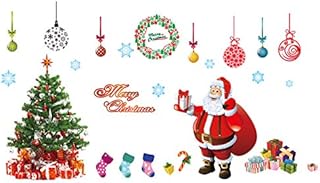Veroda Large Christmas Santa Claus Window Sticker Home Shops Xmas Decoration