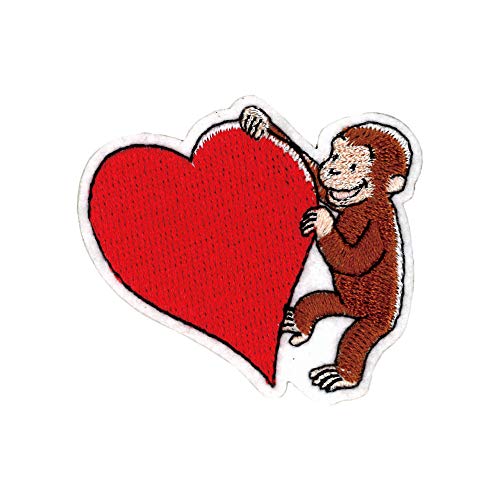 ミノダ おさるのジョージ ワッペン ハート 小 U01Y9730