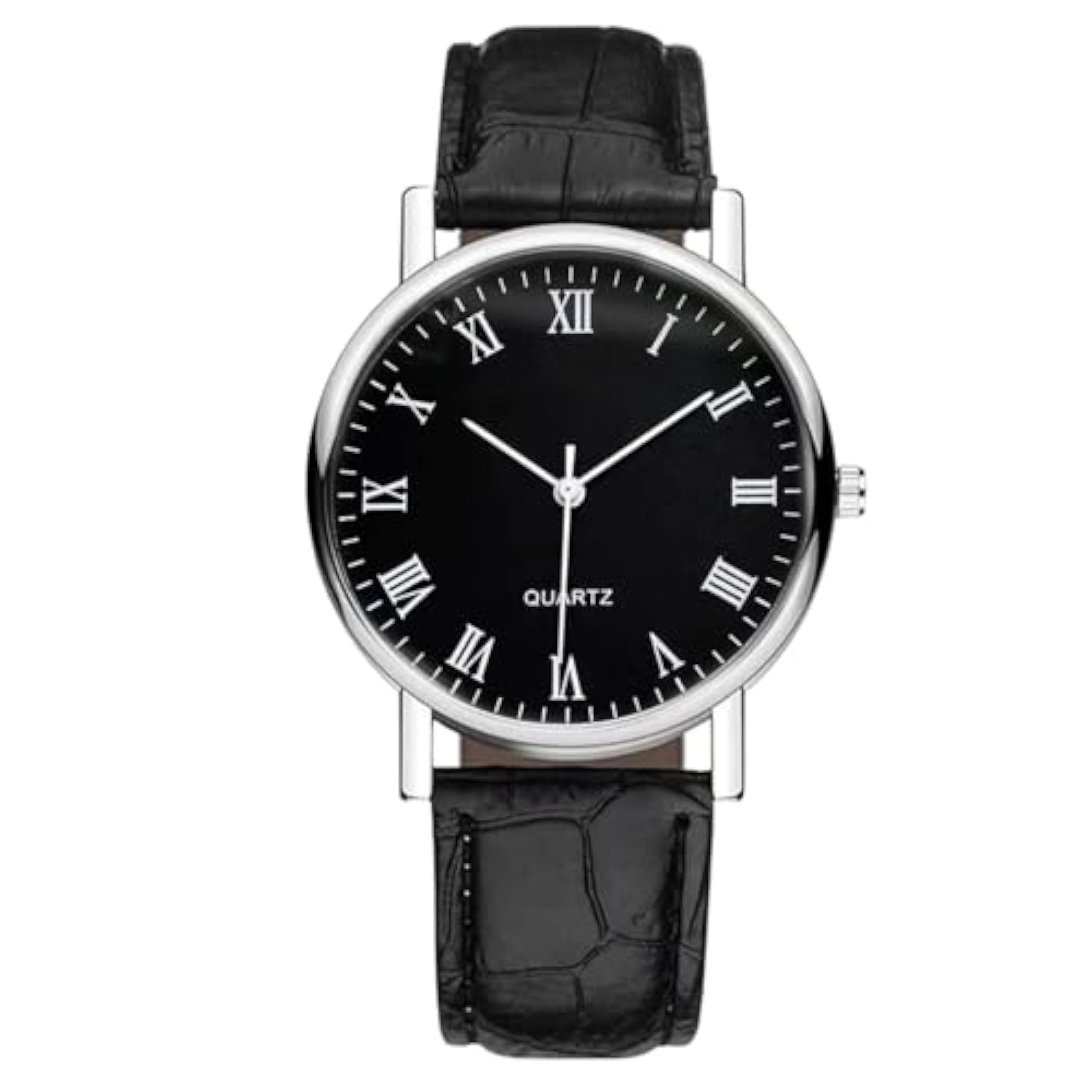 Genérico Reloj de Hombres de Moda: Reloj de Pulsera clásica de Cuero, analógico Elegante para Hombres, Relojes de Negocios Casuales con diseño Elegante, de Pulsera de Cuarzo Duradero para Ropa diar